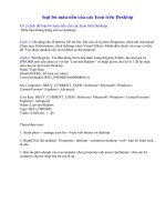 Loại bỏ màu nền các Icon trên Desktop