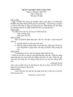 Đề ôn tập kiến thức Tiếng việt giáo viên - tháng 1