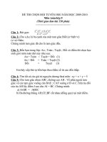 De thi chon HSG huyen nam 2009 2010