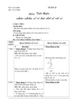 Kế hoạch bài học tuần 13