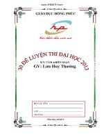 30 đề luyện thi đại học môn toán 2013