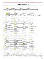 Ôn thi TNPT Bài luyện tập 5