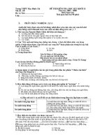 Bài Kiểm tra Học Kì I + Đáp án