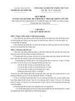 Quy chế đào tạo theo tín chỉ