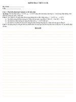 KIỂM TRA 1 TIẾT 11CB LẦN 1