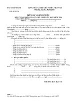 Biên bản bầu UBKT