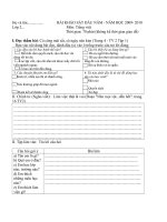 ĐỀ THI KHẢO SÁT ĐẦU NĂM- L2- Tiếng việt