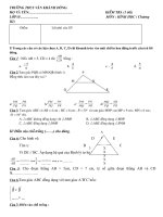KTDS CI TOAN 8(Có Trắc Nghiệm)