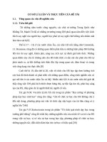 CƠ SỞ LÍ LUẬN VÀ THỰC TIỄN CỦA ĐỀ TÀI