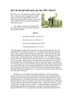 BAI VAN DAT GIAI QG 2001
