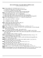 bài tập hệ trục tọa độ trong không gian