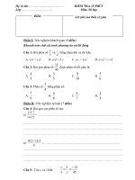 Đthi KT 15 phút số học -6