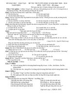 Đề& đáp án TS THPT môn Ngữ Văn tỉnh Nam Định.Năm học 2009-2010