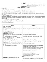 GIÁO ÁN LỚP 2 TUẦN 4 CHUẨN