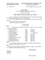 QUYẾT ĐỊNH THÀNH LẬP TỔ RA ĐỀ THI GKI