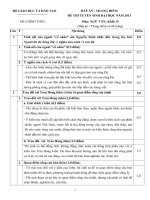 ĐÁP ÁN - THANG ĐIỂM ĐỀ THI TUYỂN SINH ĐẠI HỌC NĂM 2013 ĐỀ CHÍNH THỨC Môn: NGỮ VĂN; Khối: D