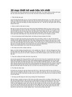 MẸO THIẾT KẾ WEB