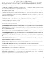 21 BÍ QUYẾT ĂN UỐNG CÓ LỢI CHO SK