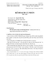 kehoachca nhan 2010.2011
