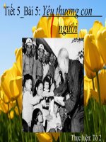 bài 5-tiết 5:yêu thương con người