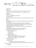 Bai 15. Dong mau va nguyen tac truyen mau