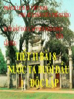 bai 8 nuoc ta buoi dau doc lap