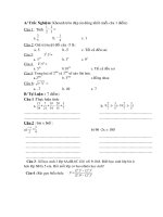 KIỂM TRA 1 TIẾT ĐẠI SỐ 7