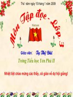 Tập đọc: Báo cáo kết quả tháng thi đua 