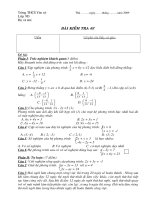 Kiểm tr Đại số 9 chương III