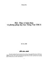 Hoi dap ve phuong phap day tieng Viet