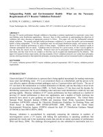 Safeguarding Public and Environmental Health: What are the Necessary Requirements of UV Reactor Validation Protocols?