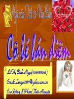 Tiết 21- Văn bản- Cô bé bán diêm- Lê Ngọc Cddsp thái nguyên