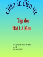 Tập đọc lớp 5: Đất Cà Mau