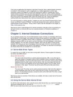 Internal database connections