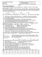 Đề KTCL đầu năm- Lý 12CB-đề 1