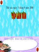 TẬP LÀM VĂN - TUẦN 4 - HỌC KỲ I