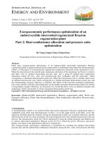 Exergoeconomic performance optimization of an endoreversible intercooled regenerated Brayton cogeneration plant Part 2: Heat conductance allocation and pressure ratio optimization