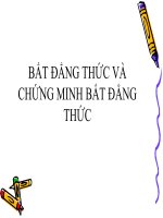 Bất đẳng thức và chứng minh bất đẳng thức