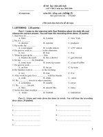 Đề HSG Anh văn 9 (có đáp án)- 5