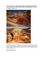 10 CẢNH QUAN CÓ ĐIA HÌNH LẠ NHẤT THẾ GIỚI