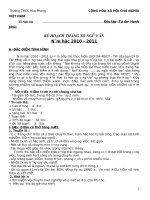 KẾ HOẠCH TỔ NGỮ VĂN