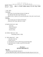 Bai 11. Phat sinh giao tu va thu tinh