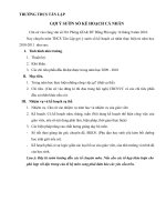 Hướng dẫn sườn sổ kế hoạch cá nhân (Nội bộ)