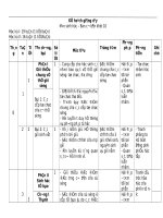 Kế hoạch dạy học 10-Cơ bản