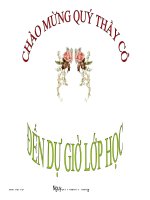 Tiết 26; Cường độ dòng điện