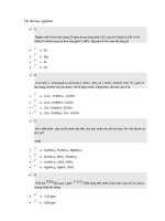 5 đề thi trắc nghiệm nâng cao