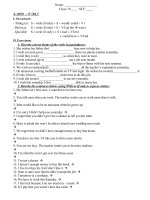 Ôn tập vào lớp 10 phần ngữ pháp