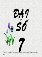 Đại số 7-Tiết 10: Luyện tập