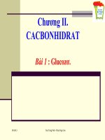 Giáo án 12_ Bài Carbonhidrat