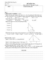 Hình học 9 - Chương 1